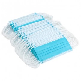 50PCS 3-Ply Disposable Face Mask with Elastic Earloop Disposable Protection